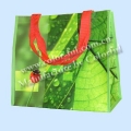满版绿色印刷环保覆膜布袋 EB040