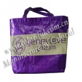 紫色2色印刷环保覆膜布袋 EB041