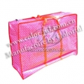 粉红色编织储藏布包 EB051