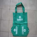 广州定做绿色折叠购物布袋 ED073