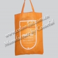 1色印刷广州订制橙色平面实用购物布袋 EG011