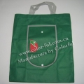 浅绿色包装广州折叠环保手挽平面袋 BD044