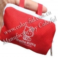 红色小拉链环保折叠布袋 BD056