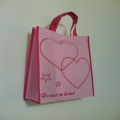 粉红色手挽无纺布购物包装袋 DA020