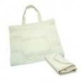 简单白色无印刷折叠涤纶布袋 DA053