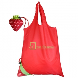 草莓尼龙可折叠可重复使用的购物袋 DG035